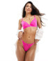 Фото #2 товара Boux Avenue Nadia cherry flock thong in pink