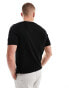 River Island knitted t-shirt in black