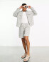 Фото #4 товара ASOS DESIGN co-ord textured wide shorts in mid length in check