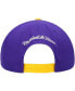Фото #5 товара Men's Purple Los Angeles Lakers Area Code Snapback Hat