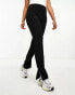 Noisy May high waisted seam detail trousers in black XSL30 - фото #2