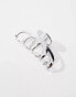 ASOS DESIGN XL hair claw in silver