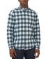Фото #1 товара Men's Brushed Ombre Check Shirt