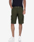 Фото #1 товара Men's Belted Double Pocket Cargo Shorts