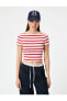 Топ Koton Slim Fit Crop Tee