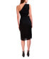 ფოტო #2 პროდუქტის Women's One-Shoulder Cutout Midi Dress