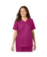 Plus Size V-Neck Scrub Top