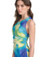 ფოტო #5 პროდუქტის Women's Printed Ruched Maxi Dress
