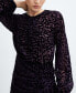 Фото #5 товара Women's Semi-Transparent Velvet Dress