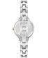 Women's Two-Tone Alloy Open Bangle with Genuine Diamond Accent At 12 O'Clock Watch, 29.5mm