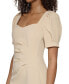 Фото #5 товара Women's Sweetheart-Neck Puff-Sleeve Crepe Dress