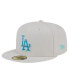 ფოტო #2 პროდუქტის Men's Khaki Los Angeles Dodgers Stone Mist 59FIFTY Fitted Hat