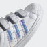 中童 adidas originals Superstar Cf C 防滑耐磨 低帮 板鞋 白