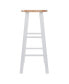 Фото #2 товара Element 2-Piece Wood Bar Stool Set