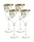 Фото #1 товара Butterfly Design Wine Glasses 6.25 oz, Set of 4