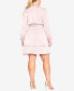 ფოტო #2 პროდუქტის Plus Size Twisted Ruffle Mini Dress