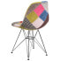 Фото #2 товара Elon Series Milan Patchwork Fabric Chair With Chrome Base