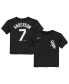 ფოტო #1 პროდუქტის Toddler Boys and Girls Tim Anderson Black Chicago White Sox Player Name and Number T-shirt