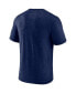 ფოტო #4 პროდუქტის Men's Heathered Navy Minnesota Twins Badge of Honor Tri-Blend T-shirt