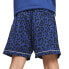 Фото #4 товара Puma Hoops X Golf Cheetah Print Short Mens Blue Casual Athletic Bottoms 62287101