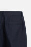 100% LINEN BERMUDA SHORTS