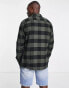 ONLY & SONS buffalo check shirt in khaki and black Черный, XS - фото #2