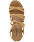 Фото #3 товара Women's Arloo Strappy Elastic Wedge Sandals, Created for Macy's