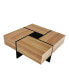 Modern Coffee Table with Hidden Storage & Sliding Top