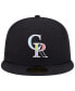 Фото #2 товара Men's Black Colorado Rockies Multi-Color Pack 59FIFTY Fitted Hat