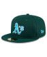 ფოტო #1 პროდუქტის Men's Green Oakland Athletics 2024 Father's Day 59FIFTY Fitted Hat