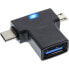 Фото #6 товара InLine USB 3.1/2.0 OTG T-Adapter - USB-C male or Micro-USB to A female