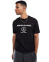 Armani Exchange double logo t-shirt in black