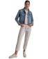 ფოტო #14 პროდუქტის Women's Button-Down Denim Trucker Jacket