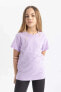 Фото #3 товара Kız Çocuk T-shirt Z7718a6/pr143 Lılac