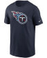 Фото #3 товара Men's Navy Tennessee Titans Primary Logo T-shirt