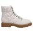 Фото #1 товара Easy Spirit Lakely Quilted Lace Up Womens Grey Casual Boots E-LAKELY-LGR01