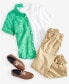 Фото #3 товара Little & Big Boys Heathered Short-Sleeve Shirt, Created for Macy's