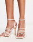 French Connection strappy heeled sandals in beige