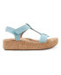 Фото #2 товара Women's Shari T-Strap Platform Casual Wedge Sandals