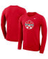 Фото #1 товара Men's Red Canada Soccer Primary Logo Legend Performance Long Sleeve T-shirt