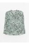 Фото #12 товара Женская блузка LC WAIKIKI Grace с длинным рукавом и оригинальным вырезом