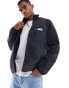 Фото #2 товара Polo Ralph Lauren bonded sherpa borg sweats jacket in navy marl