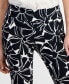 Фото #4 товара Petite Floral-Print Capri Pants, Created for Macy's