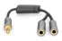 Фото #6 товара DIGITUS Audio Headset Adapter, 3.5 mm jack to 2x 3.5 mm socket