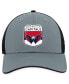 ფოტო #3 პროდუქტის Men's Gray, Black Washington Capitals Authentic Pro Home Ice Trucker Adjustable Hat