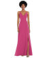 ფოტო #1 პროდუქტის Women's Faux Wrap Crises Cross Back Maxi Dress with Adjustable Straps