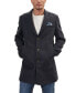 Фото #1 товара Men's Modern Wool Melange 3-Button Overcoat