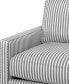 Фото #10 товара CLOSEOUT! Laylanna 119" 3-Pc. Fabric Striped L-Shape Sectional, Created for Macy's