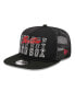 ფოტო #3 პროდუქტის Men's Black Boston Red Sox Street Team A-Frame Trucker 9FIFTY Snapback Hat