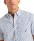 Фото #3 товара Men's Striped Seersucker Short Sleeve Button-Down Shirt